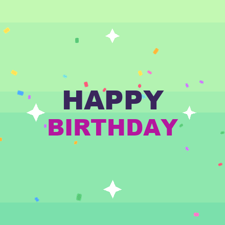 Free animated happy birthday GIF 3